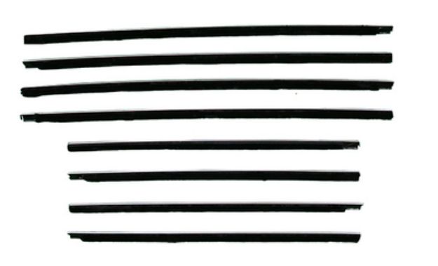 Picture of 1960-63 Falcon 4 Door Sedan Station Wagon Authentic Window Felts Whiskers Kit (8pcs)