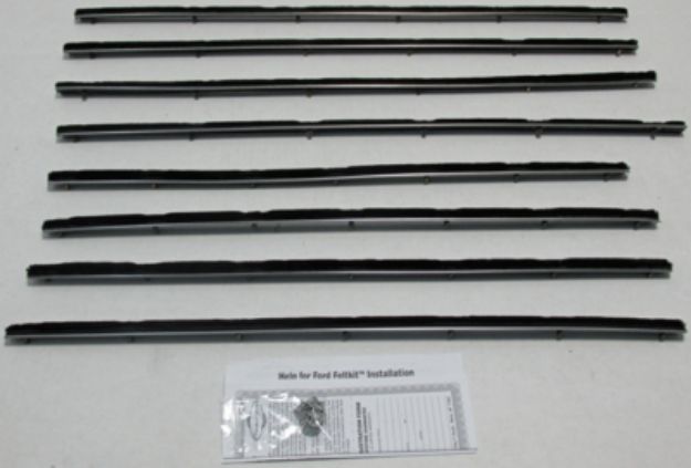Picture of 1960-63 Falcon Tudor Sedan Authentic Window Felts Whiskers Kit (8pcs) The Thick Ones