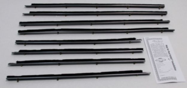 Picture of 1960-65 Falcon & Comet 4 Door Sedan Authentic Window Felts Whiskers Kit (8pcs)