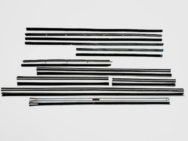 Picture of 1960 Galaxie 4 Door Sedan Authentic Window Felts Whiskers Kit (18pcs)