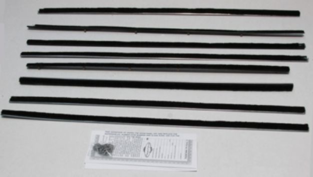 Picture of 1961-62 Galaxie 2 Door Hardtop Authentic Window Felts Whiskers Kit (8pcs)