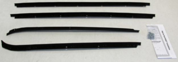 Picture of 1975-78 Full-Size Wagon Door Outers Only Authentic Window Felts Whiskers Kit (4pcs)