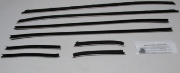 Picture of 1971-73 Mustang Grande Coupe Authentic Window Felts Whiskers Kit (8PCS)