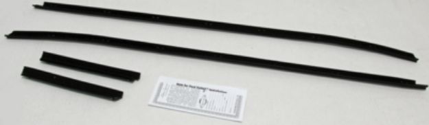 Picture of 1971-73 Mustang Convertible Outers Only Authentic Window Felts Whiskers Kit (4pcs)