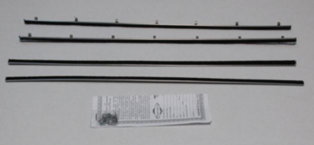 Picture of 1955-57 Thunderbird 2 Door Hardtop Authentic Window Felts Whiskers Kit (4pcs)