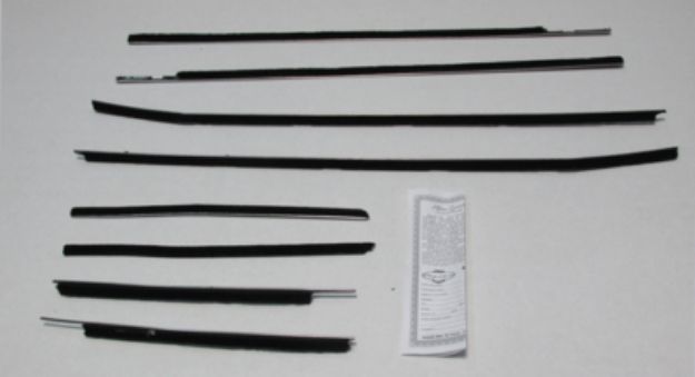 Picture of 1958-60 Thunderbird Convertible Authentic Window Felts Whiskers Kit (8pcs)