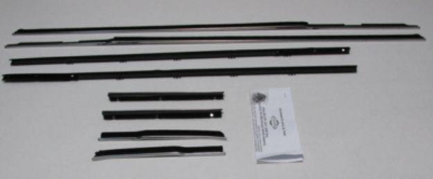 Picture of 1964-66 Thunderbird 2 Door Hardtop Replacement Window Felts Whiskers Kit (8pcs)