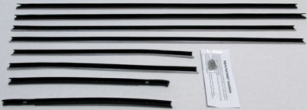 Picture of 1970-71 Torino Fastback For Use With Out Buick Special Molding Replacement Window Felts Whiskers Kit (8pcs)