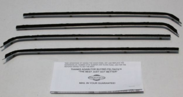 Picture of 1956 Ford Pickup Truck Authentic Window Felts Whiskers Kit (4pcs)