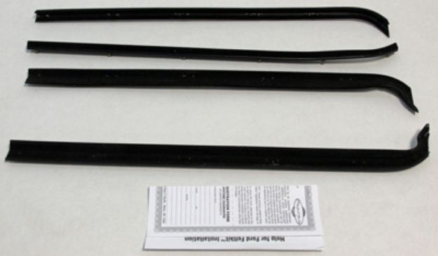 Picture of 1973-79 Ford Pickup Truck Replacement Window Felts Whiskers Kit (4pcs)