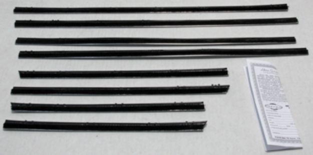 Picture of 1963-66 Mopar A-Body Convertible Authentic Window Felts Whiskers Kit (8pcs)