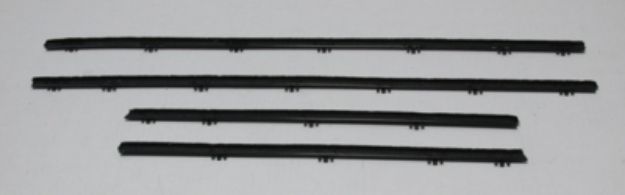 Picture of 1963-66 Mopar A-Body Convertible Outers Only Authentic Window Felts Whiskers Kit (4pcs)