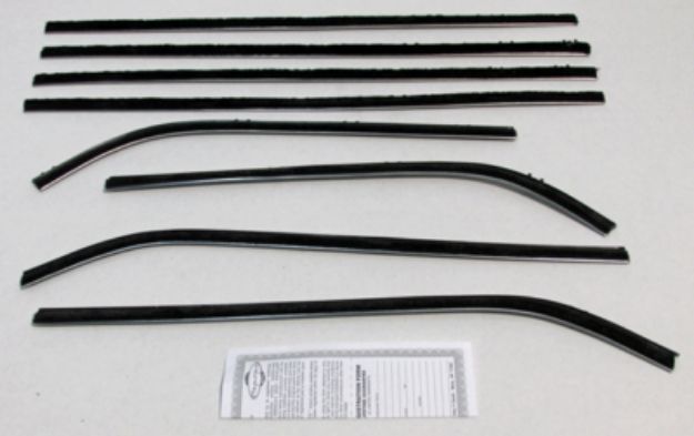 Picture of 1963-66 Dart Coupe 2 Door Hardtop Authentic Window Felts Whiskers Kit (8pcs)