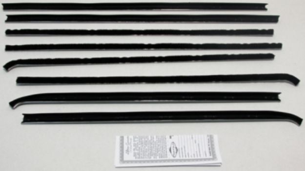 Picture of 1967-69 Mopar A-Body Coupe Authentic Window Felts Whiskers Kit (8pcs)