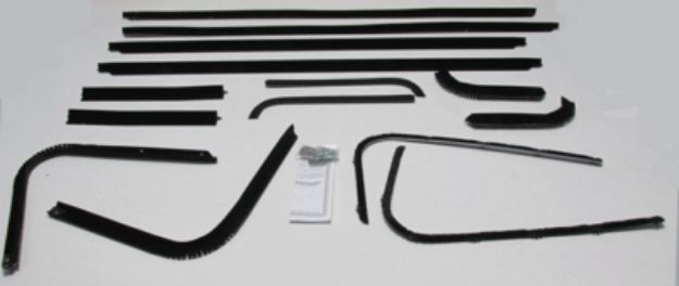 Picture of 1975-78 1975 Roadrunner & 1975-78 Sport Fury, Fury Authentic Window Felts Whiskers Kit (14pcs)