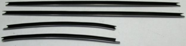 Picture of 1970-72 Chevelle Coupe Authentic Window Felts Whiskers Kit Inners Only (4pcs)