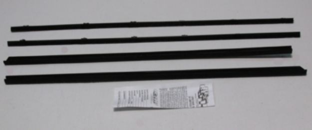 Picture of 1964-65 Mopar B-Body Coupe Outers Only Authentic Window Felts Whiskers Kit (4pcs)