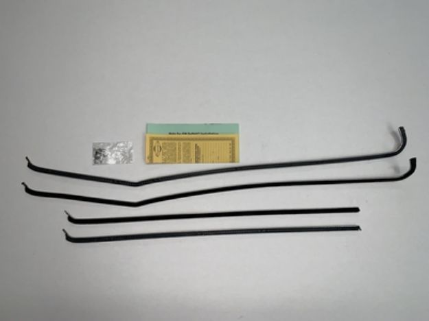 Picture of 1955-57 Chevy 210 or Bel Air 2 Door Sedan Authentic Window Felts Whiskers Kit Inners Only (4pcs)
