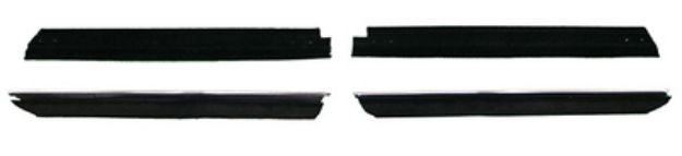 Picture of 1971-73 Mustang Convertible Quarter Inner & Outer Window Felts Whiskers Kit