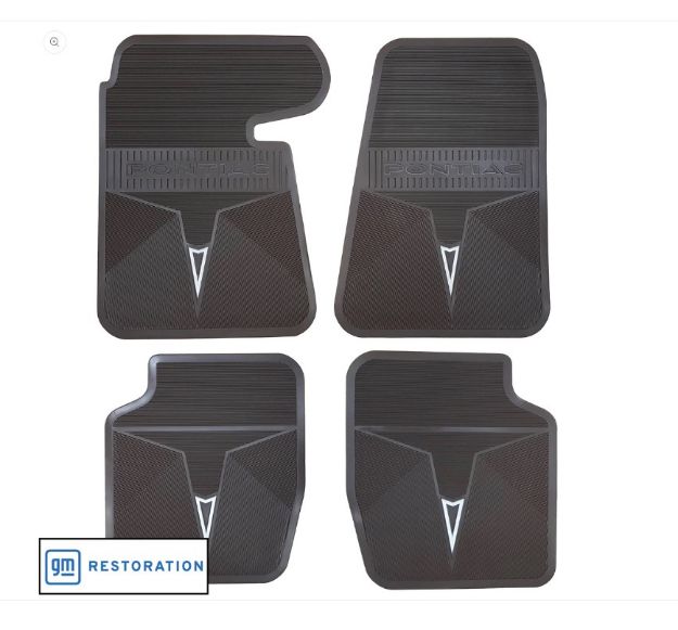 Picture of 1966-1967 Original B-Body Pontiac Mats Next Generation Custom Vintage Rubber Floor Mats Package