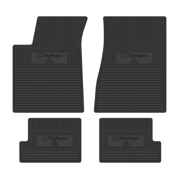 Picture of 1970-1974 Dodge Challenger Next Generation Custom Vintage Rubber Floor Mats Package