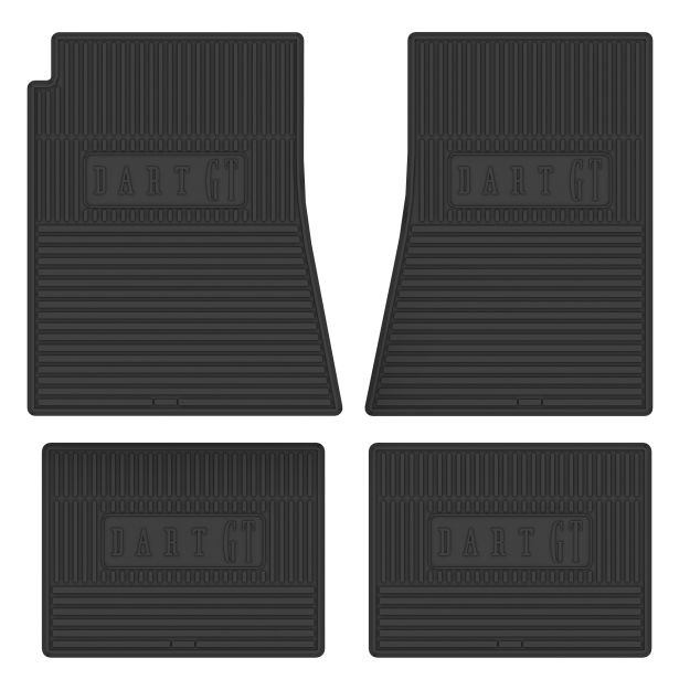 Picture of 1968 Dodge Dart Gt Next Generation Custom Vintage Rubber Floor Mats Package