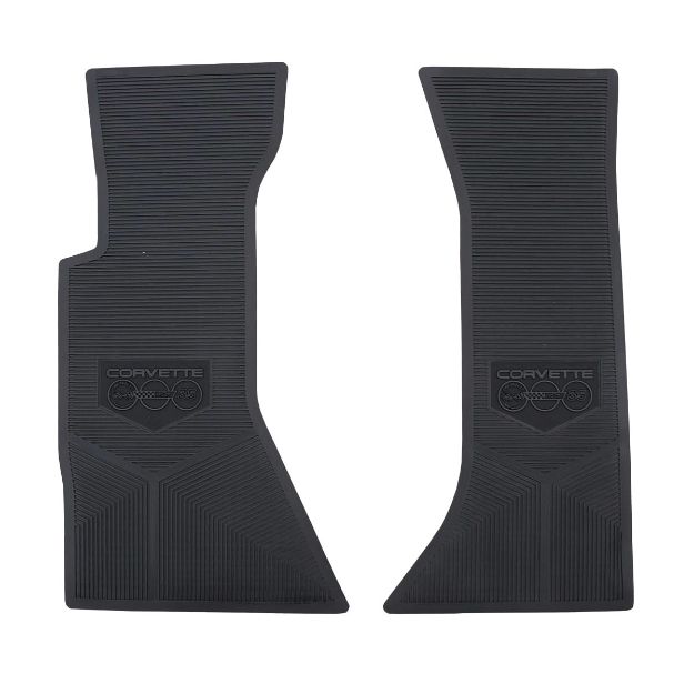 Picture of 1984-1996 Corvette C4 Next Generation Custom Vintage Rubber Floor Mats Package