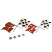 Picture of 1957 Full-Size Chevrolet Fuel Injection Front Fender X-Flags, Sold as a Pair