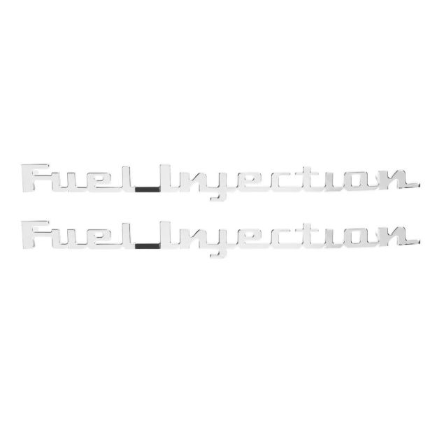 Picture of 1957 Full-Size Chevrolet and Corvette Front Fender Emblem, “Fuel Injection” Pair