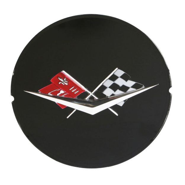 Picture of 1959-1960 Full-Size Chevrolet and El Camino Black Spinner Emblem, Sold as Each