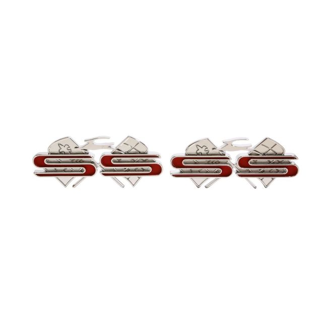 Picture of 1961 Impala Rear Quarter Emblem, “SS”, Sold as a Pair
