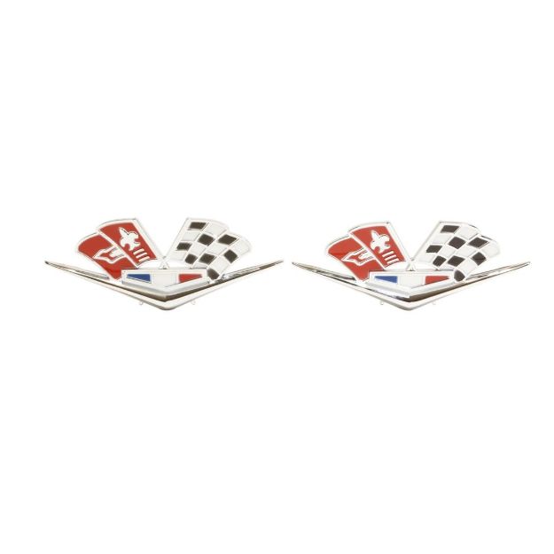 Picture of 1962-1963 Full-Size Chevrolet Front Fender X-Flag, 327/409, Sold as a Pair