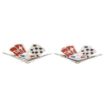 Picture of 1962-1963 Full-Size Chevrolet Front Fender X-Flag, without Studs, Sold as a Pair