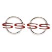 Picture of 1964 Full-Size Chevrolet Rear Quarter Panel "SS" Emblem, Sold as a Pair