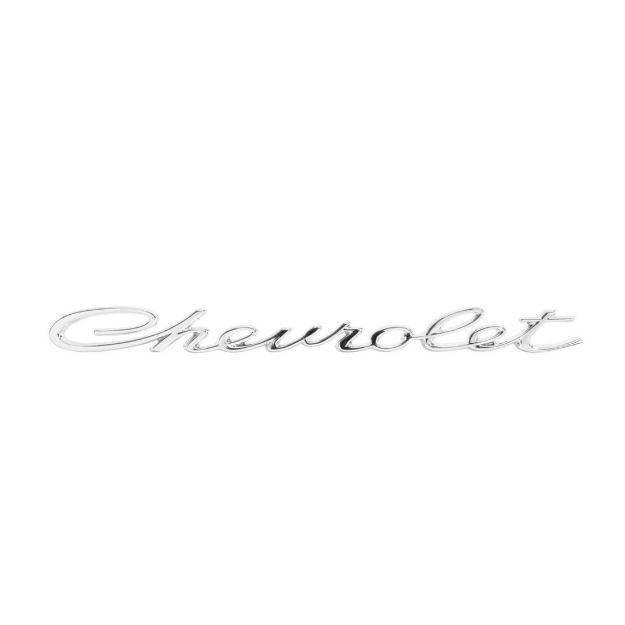 Picture of 1965 Full-Size Chevrolet Rear Lower Molding Emblem, Impala SS, “Chevrolet”, Each