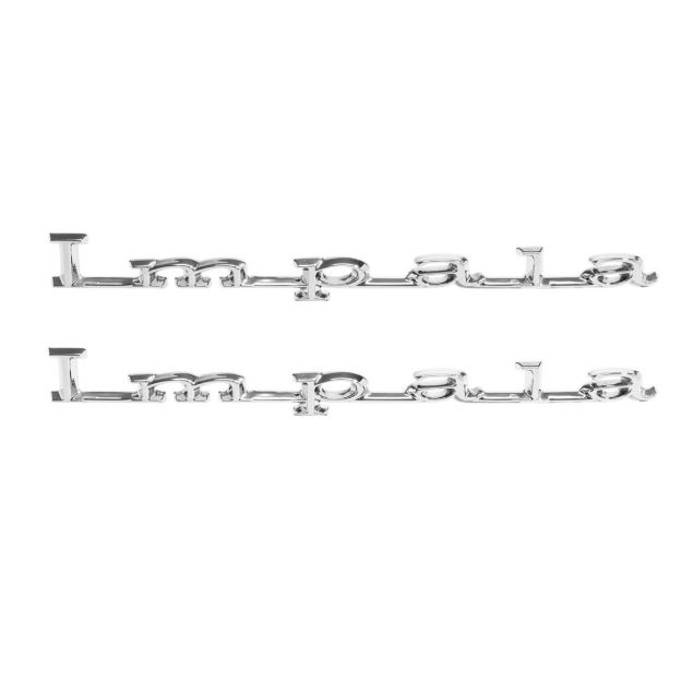 Picture of 1967 Impala Rear Quarter Script, “Impala”, Sold as a Pair