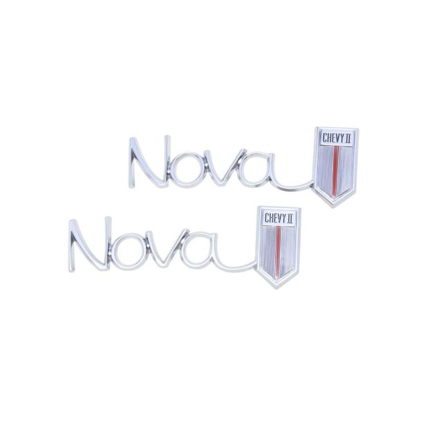 Picture of 1966-1967 Chevy II and Nova Rear Quarter Emblem, “Nova/Chevy II”, Sold as a Pair