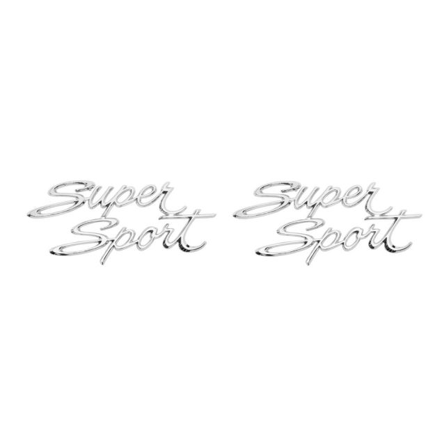 Picture of 1966-1967 Chevy II and Nova Rear Quarter Emblem, “Super Sport", Sold as a Pair