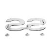 Picture of 1973-1974 Chevelle Front Fender Emblem, “SS”, White, Sold as Each