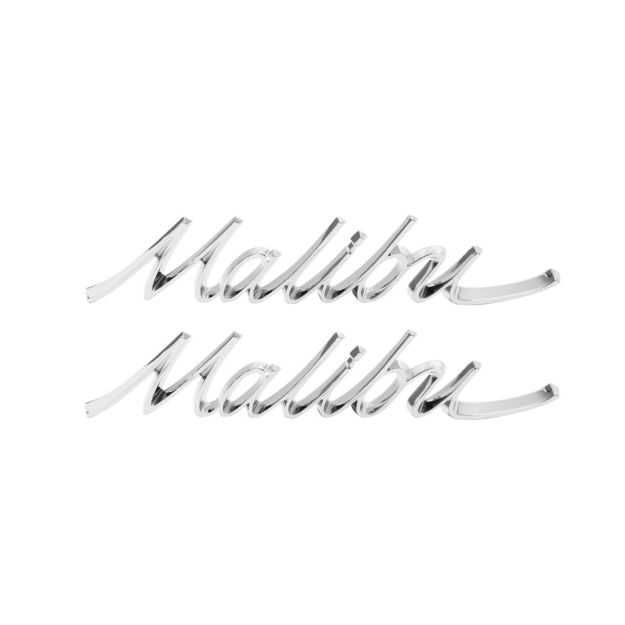 Picture of 1966-1967 Chevelle Rear Quarter Emblem, “Malibu”, Sold as a Pair