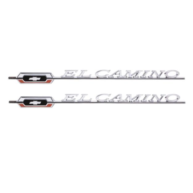 Picture of 1966 El Camino Rear Quarter Emblem, “El Camino”, Sold as a Pair