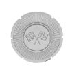 Picture of 1966 Gas Lid Emblem, White Upper Left Corner, Sold as Each
