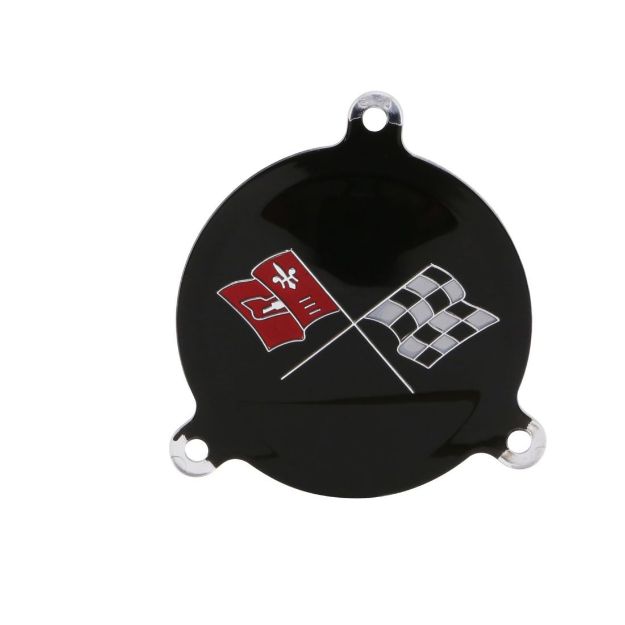 Picture of 1965-1966 Corvette Spinner Emblem, Black Upper Left Hand, Sold as Each
