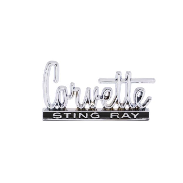 Picture of 1966-1967 Corvette Glove Box Door Emblem, Sold as Each