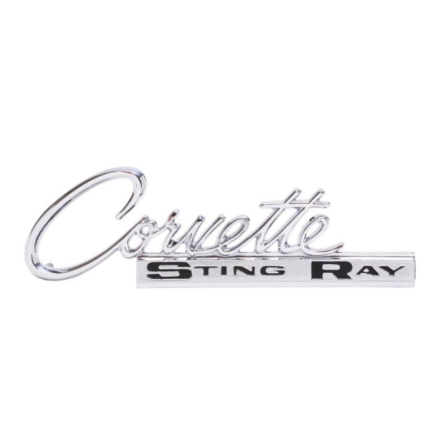 Picture of 1963-1965 Corvette Rear Emblem, “Corvette Sting Ray”, Sold as Each