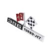 Picture of 1965 Corvette Front Fender Emblem, “396 Turbo Jet”, Dark Red, Sold as a Pair