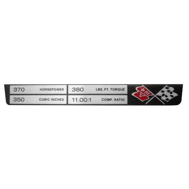 Picture of Corvette Engine Data Plate, 350/370/380/11.00:1, Sold as Each