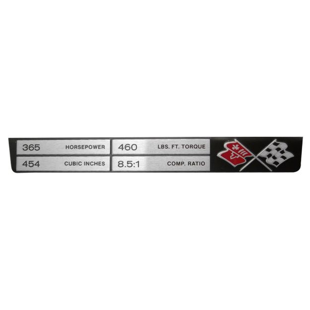 Picture of Corvette Engine Data Plate, 454/365/460/8.5:1, Sold as Each