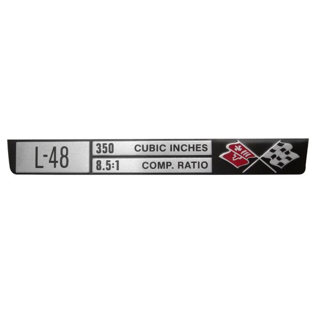 Picture of Corvette Engine Data Plate, L-48/350/8.5:1, Sold as Each