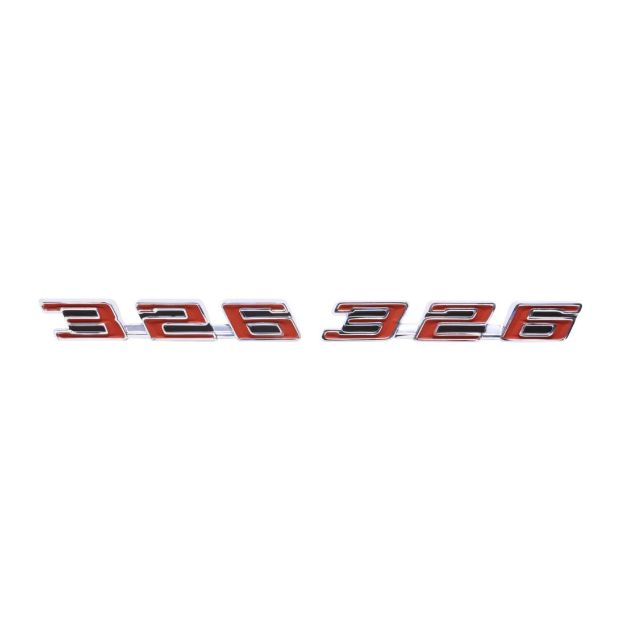 Picture of 1967 Firebird Hood Emblem, “326”, Sold as a Pair